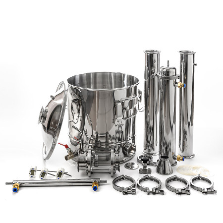 Packed distillation column 30/350/t with CLAMP 3 inches в Кургане