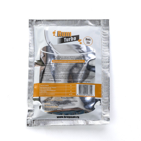 Turbo yeast alcohol BragMan "RUM TURBO" (72 gr) в Кургане