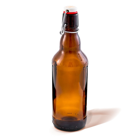 Бутылка темная стеклянная с бугельной пробкой 0,5 литра в Кургане