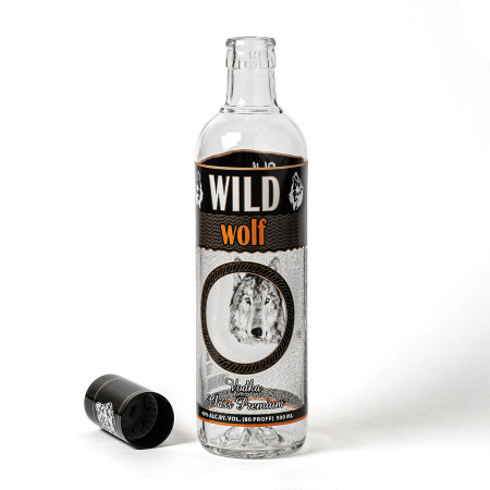 Бутылка сувенирная "Волк" 0,5 литра в Кургане